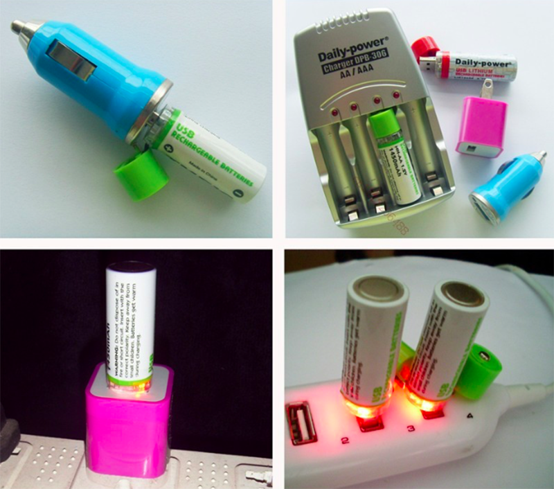 Пальчиковые аккумуляторы USB