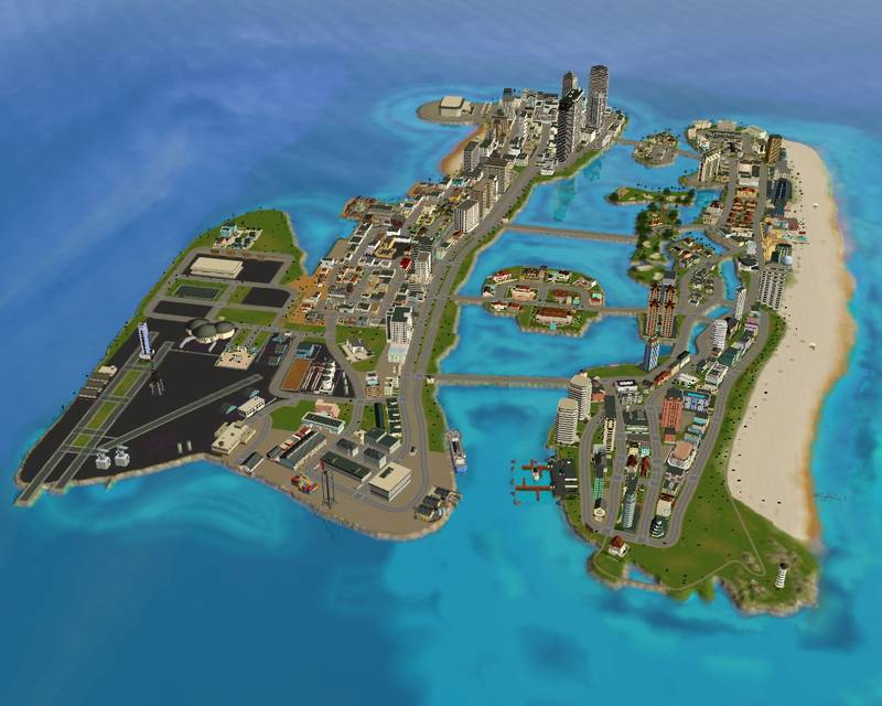 Карта GTA 6 (Вайс Сити)