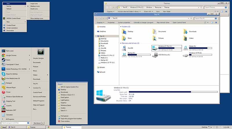 Windows 7 Классическое оформление