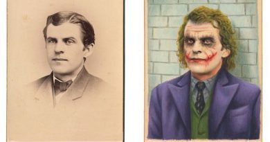Художник превращает винтажные фотографии в портреты киногероев Художник превращает винтажные фотографии в портреты киногероев